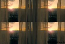 《窗帘之后》-当窗帘拉起时，我比太阳先落山