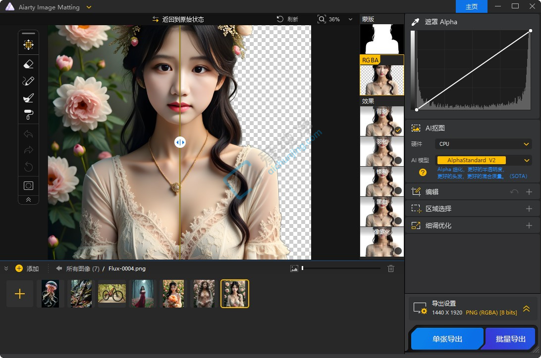 Aiarty Image Matting v2.5.0 ai智能抠图软件中文版